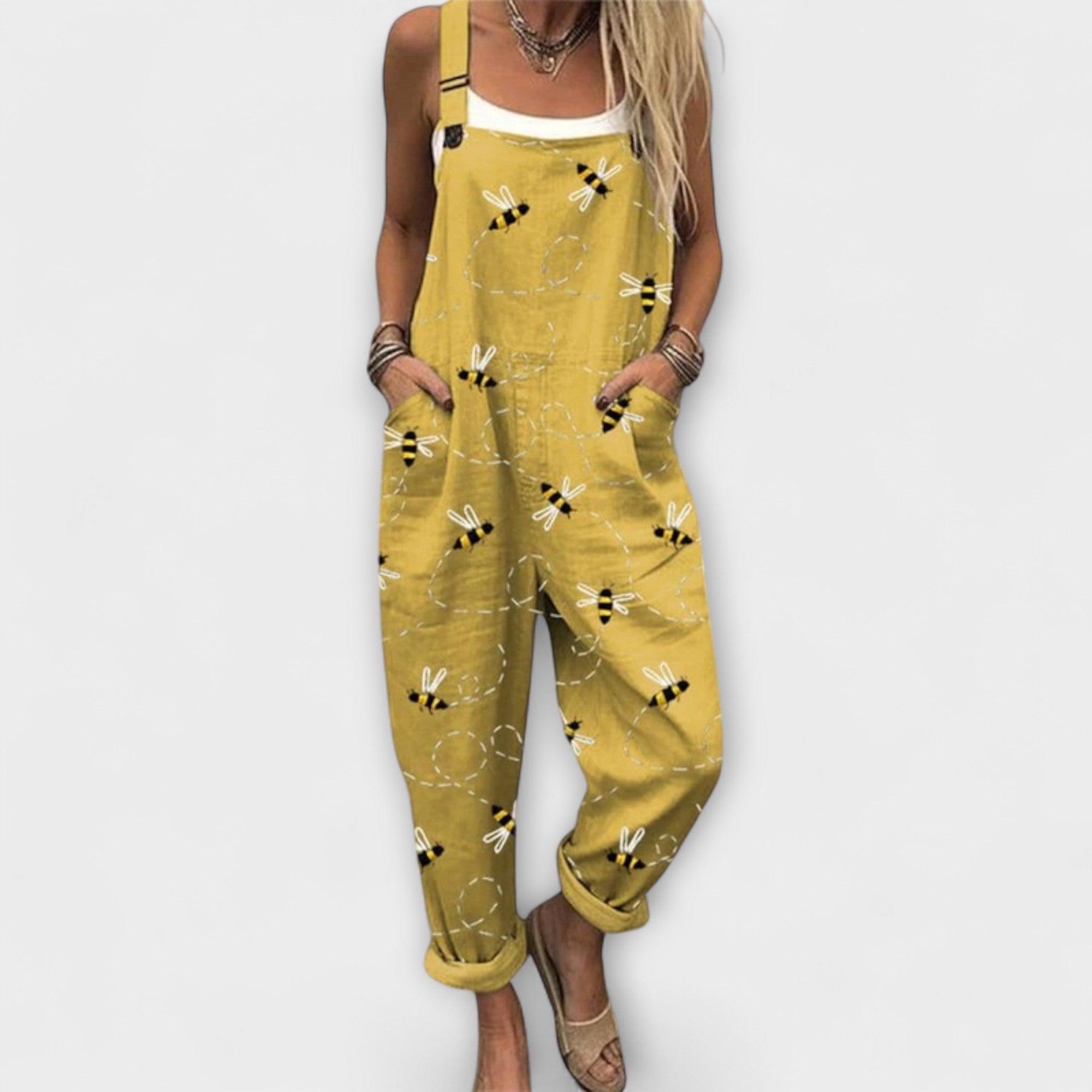 Zerva - Pantalones de Tirantes Abejas Felices