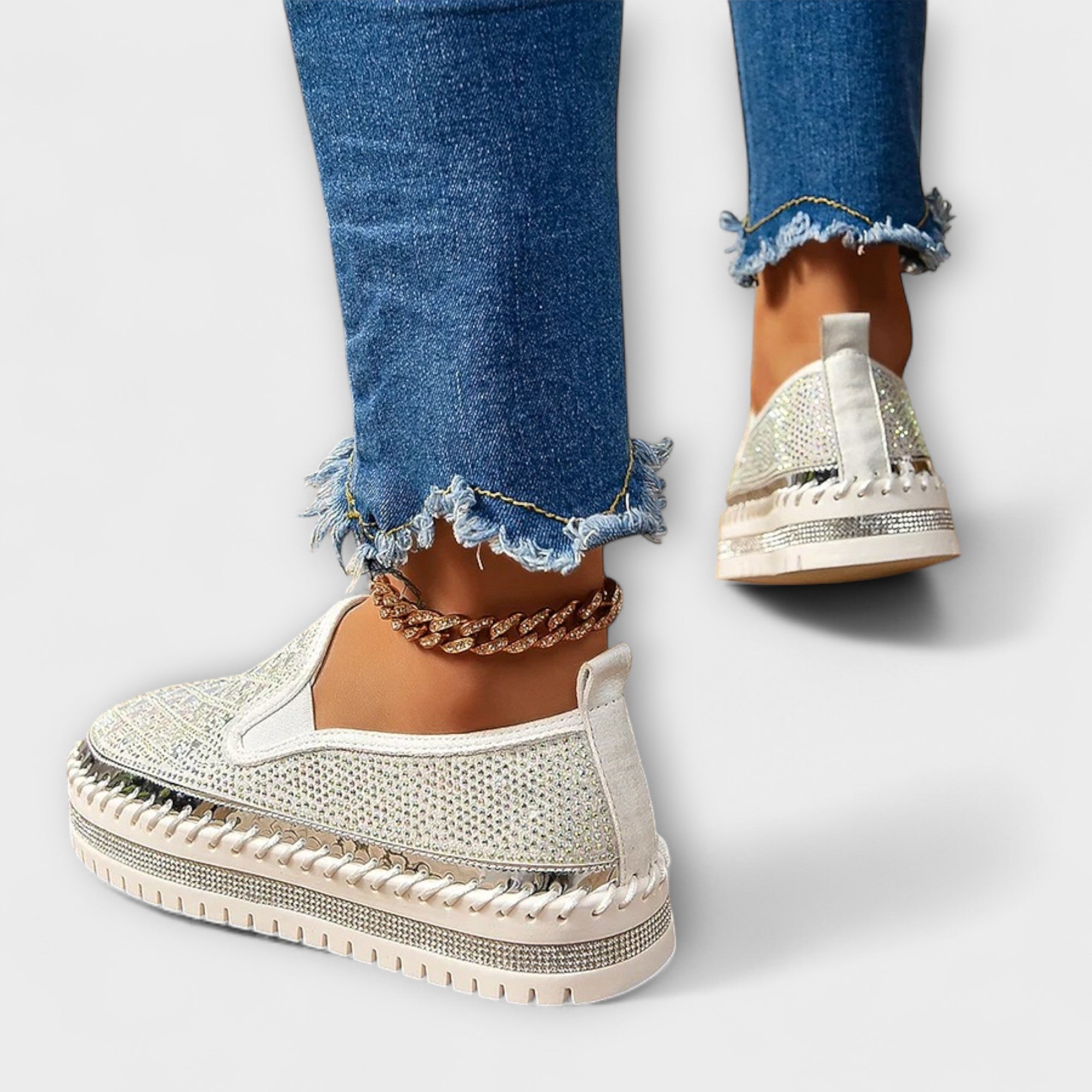 Vada – Zapatillas Embellecidas con Rhinestones