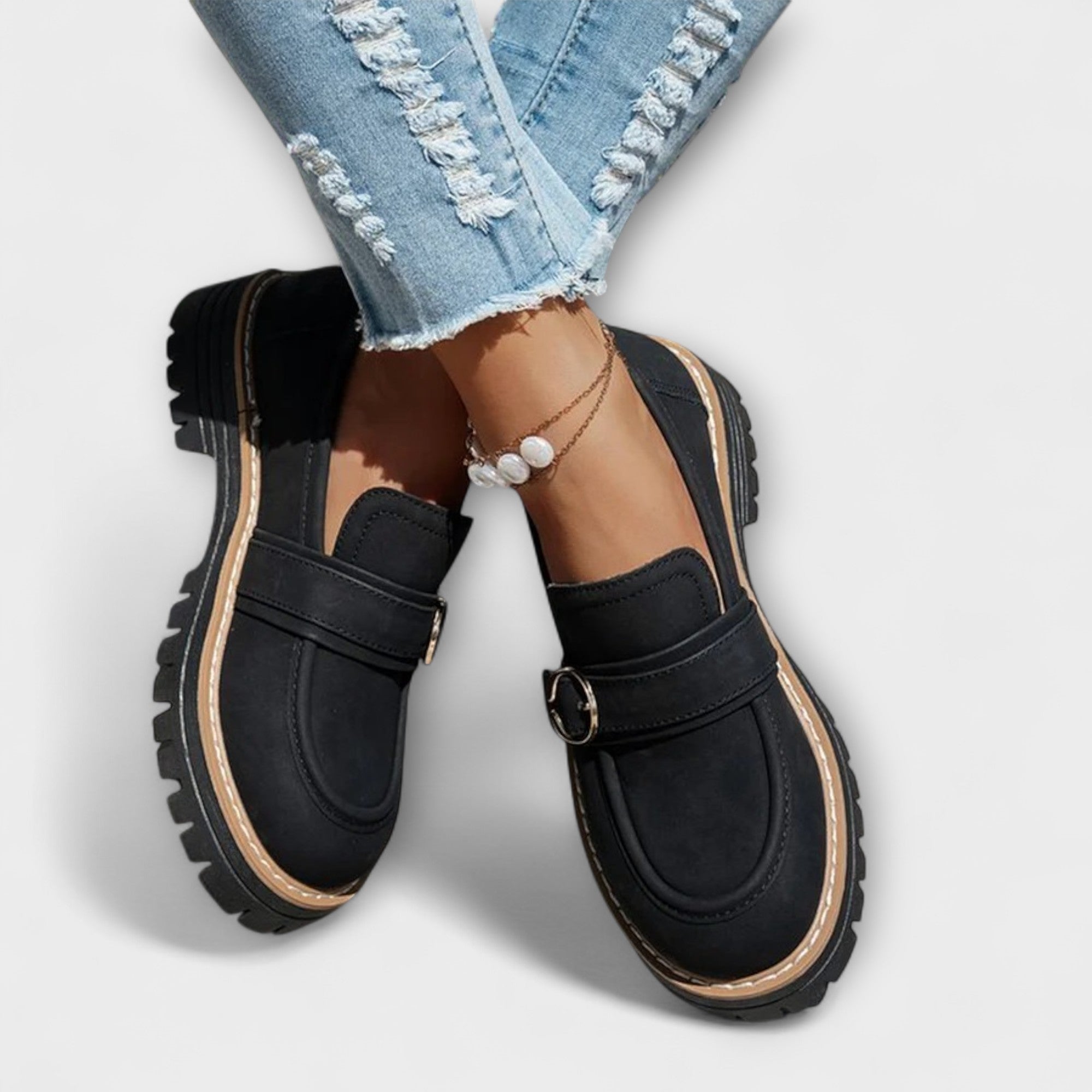 Poeta – Zapatillas Casual con Punta Redonda
