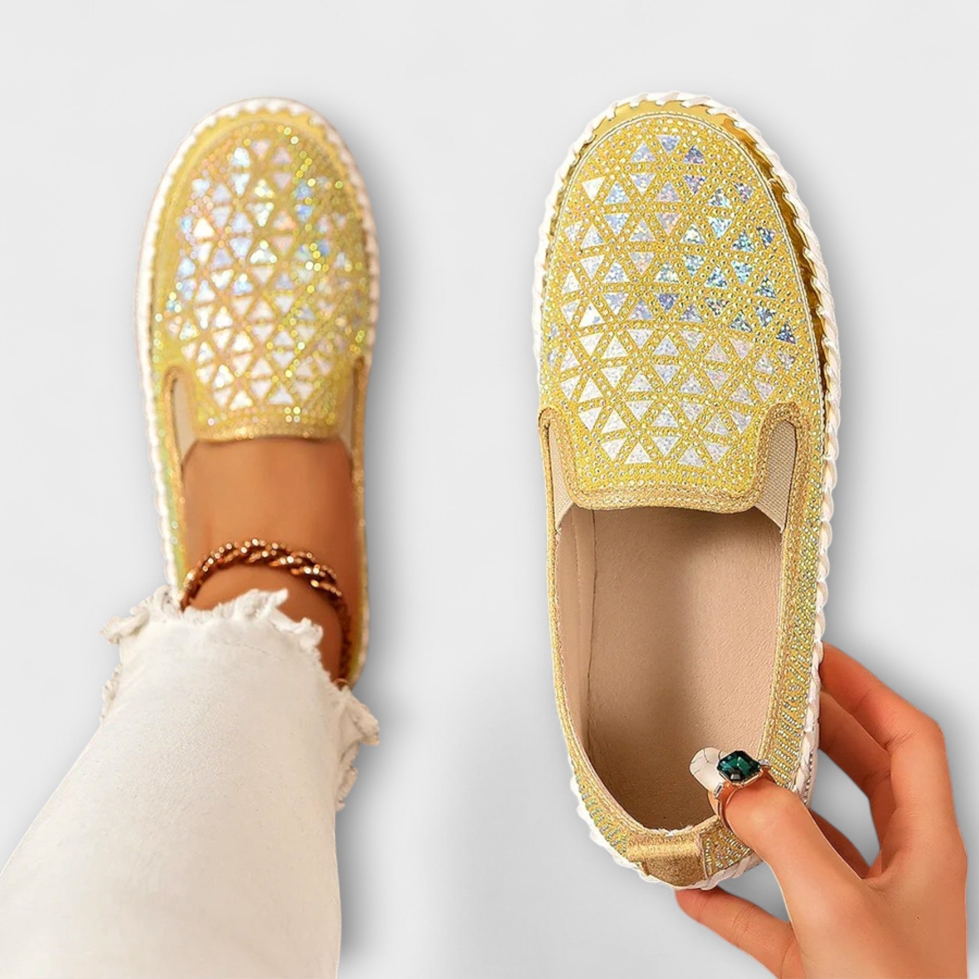 Vada – Zapatillas Embellecidas con Rhinestones