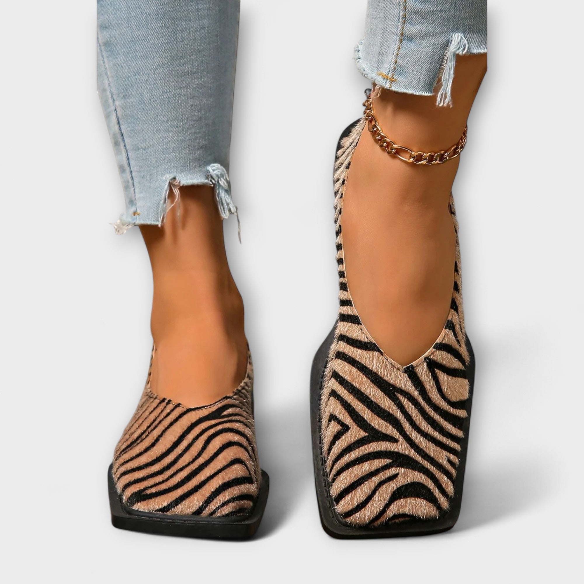 Ulani – Zapatos Casual con Estampado de Cebra