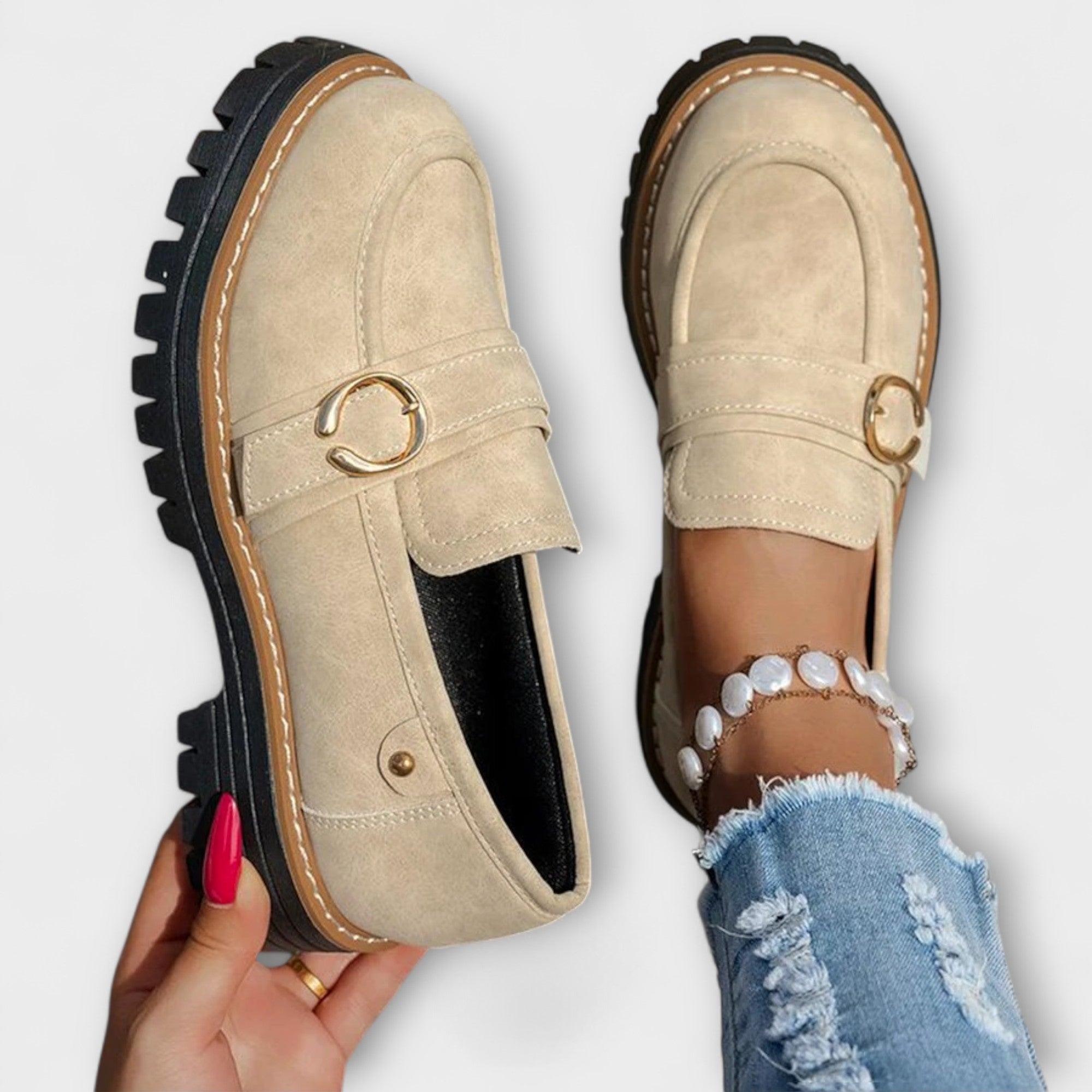Poeta – Zapatillas Casual con Punta Redonda