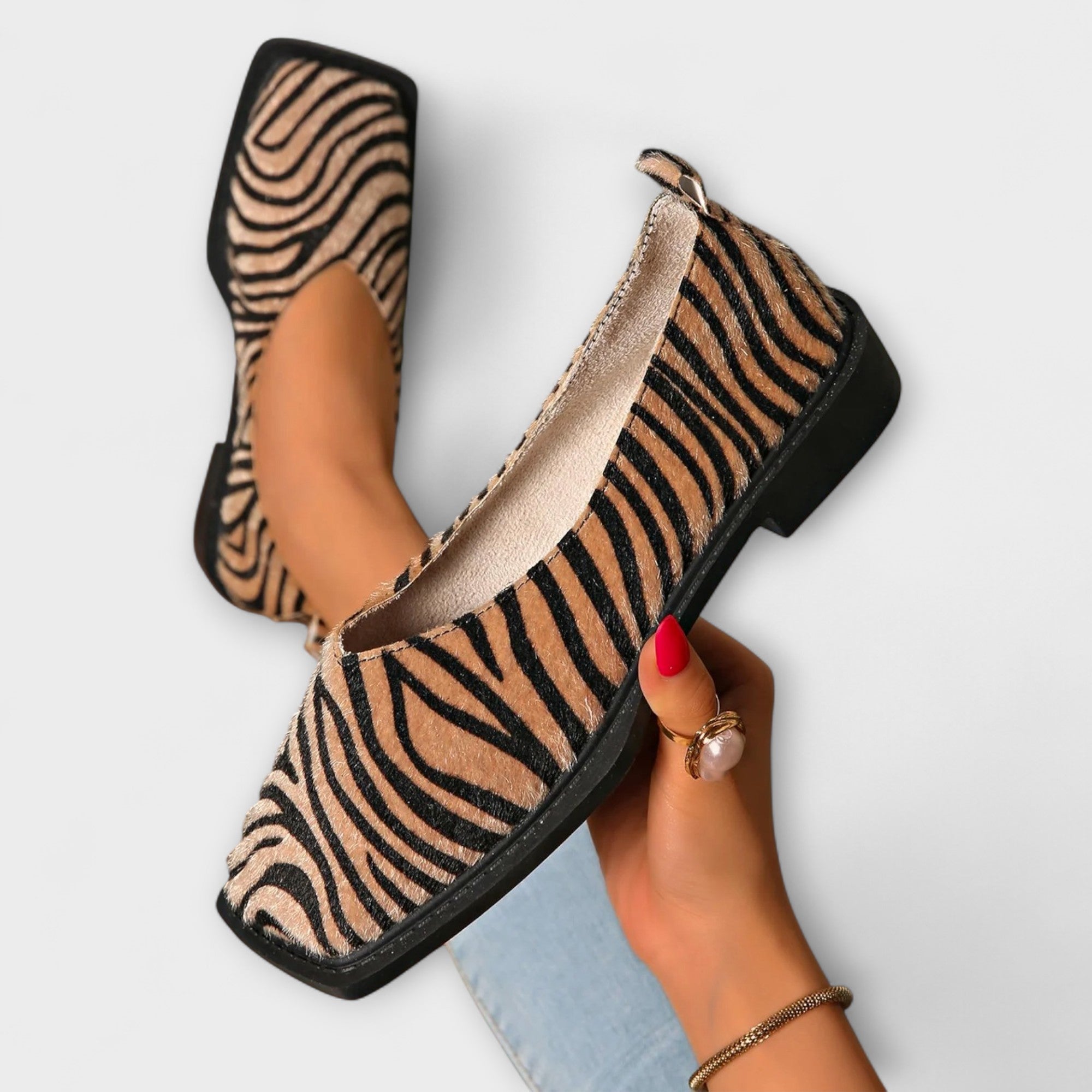 Ulani – Zapatos Casual con Estampado de Cebra