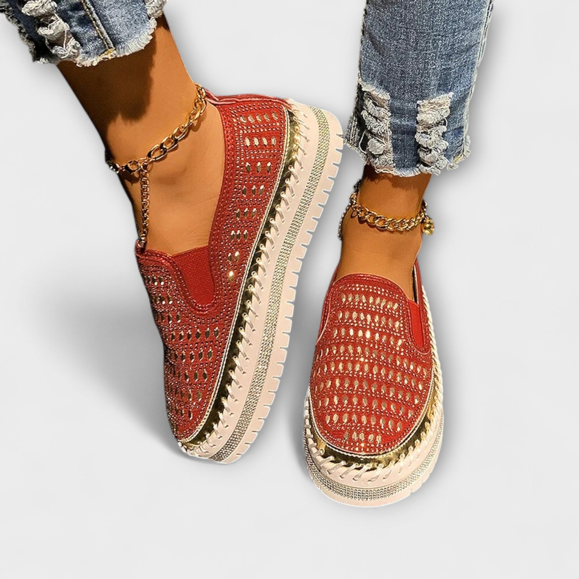 Thalia – Mocasines de Plataforma Casuales con Punta Redonda