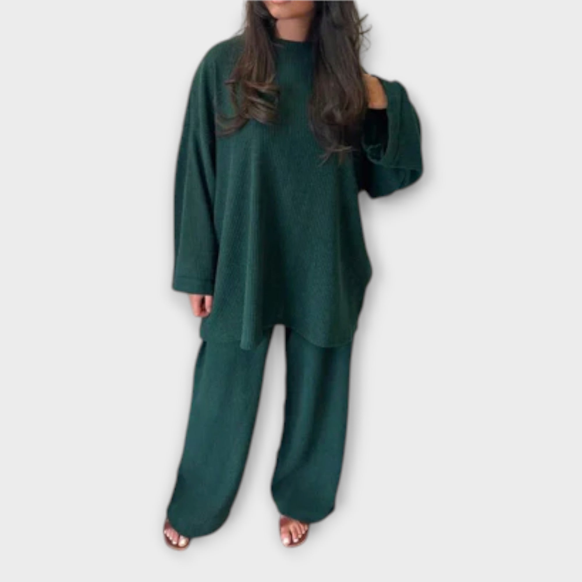 Ingrid - Conjunto en Talla Grande - Estilo Acanalado
