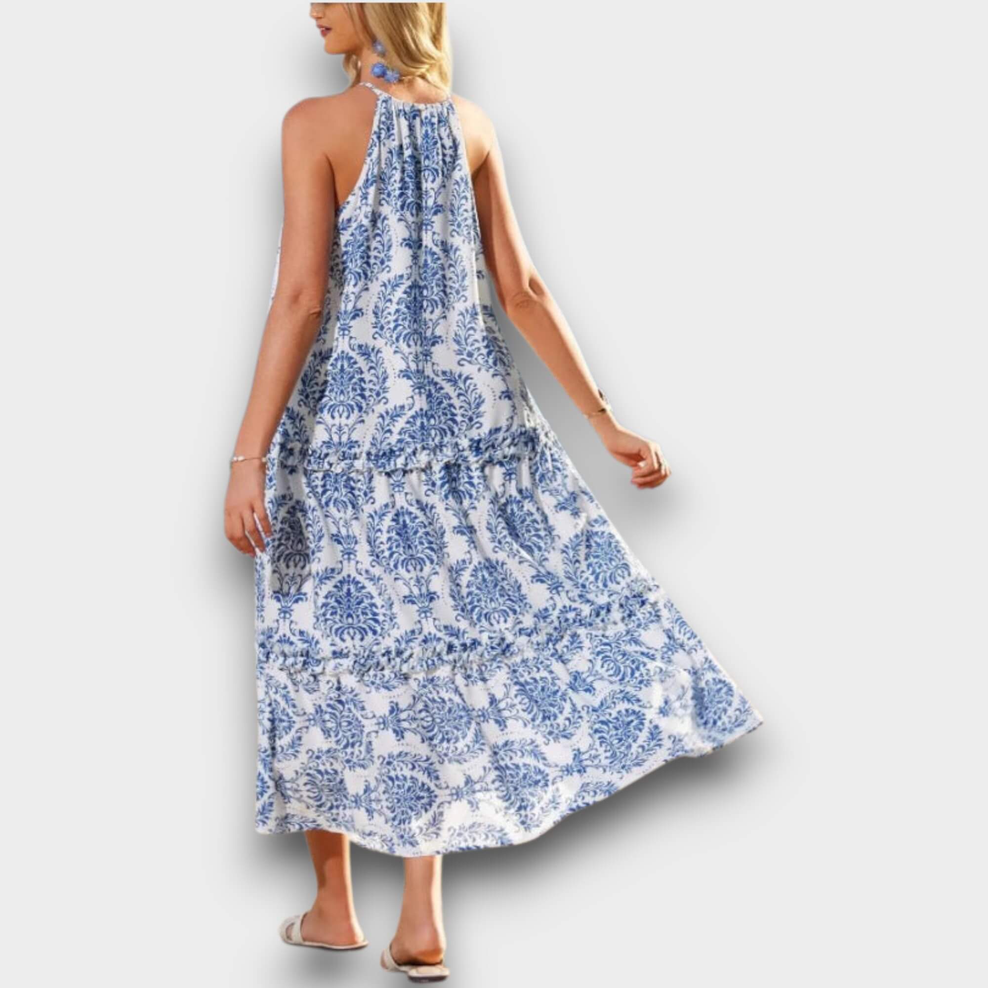 Liana – Vestido Maxi Boho Colorido