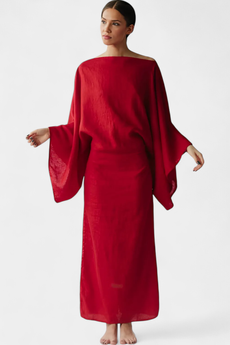 Kamilia - Vestido Kimono con Cinturón