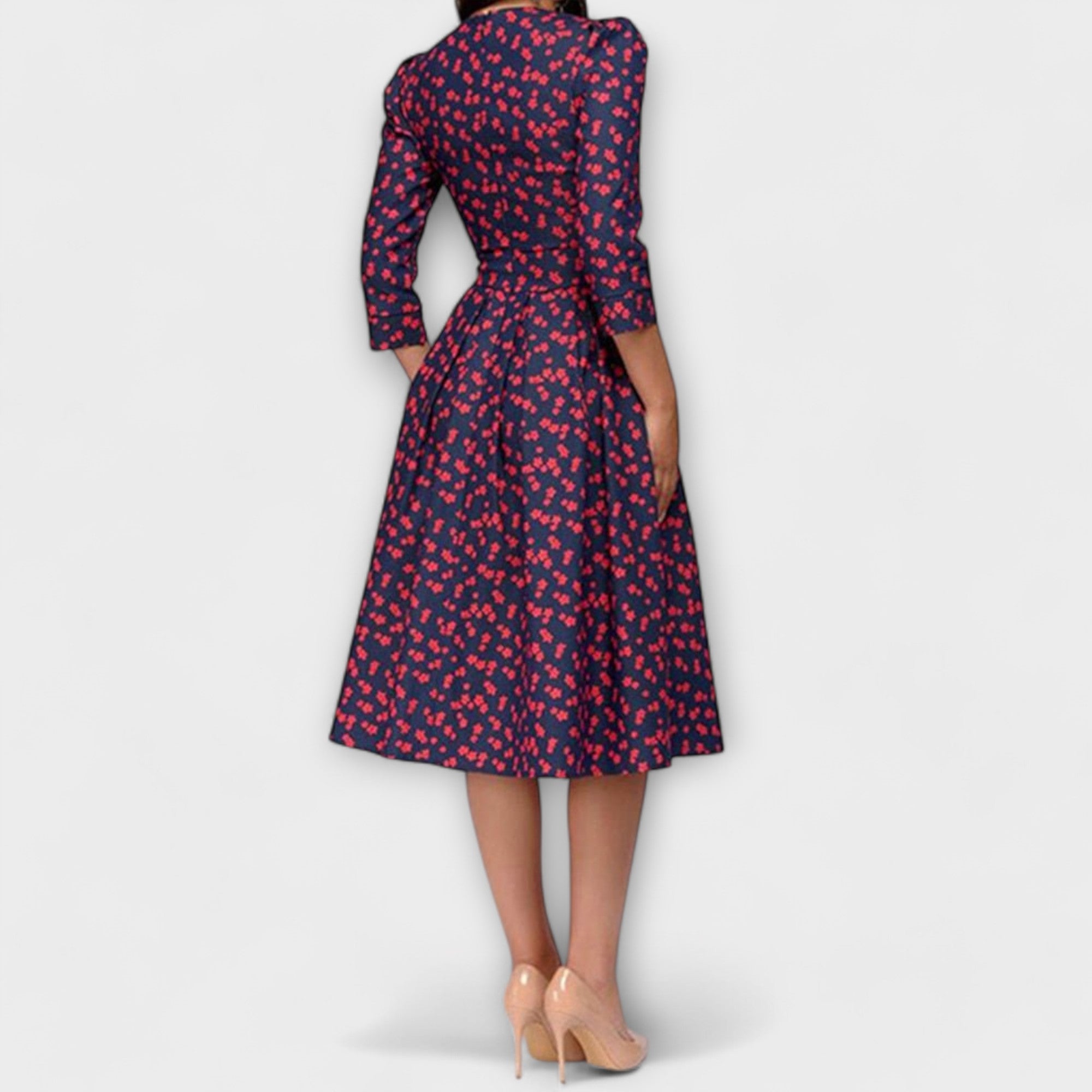 Retrozo - Elegante vestido hasta la rodilla